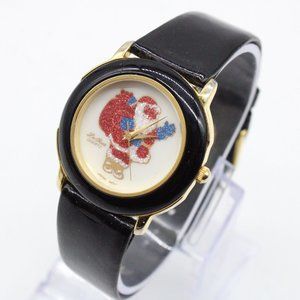 Vintage La Rue Christmas Watch Black Tone Stainless Steel Exclusive Collection